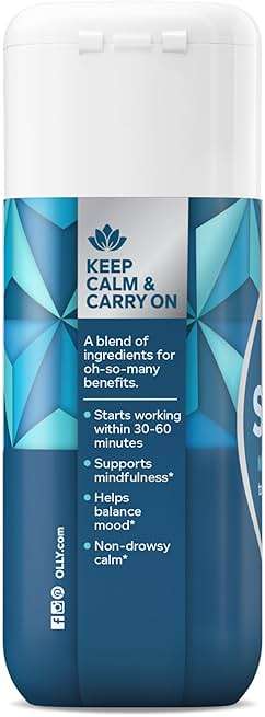 OLLY Ultra Strength Goodbye Stress Softgels, GABA, Ashwagandha, L-Theanine and Lemon Balm, Stress Relief Supplement - 60 Count - Image 4