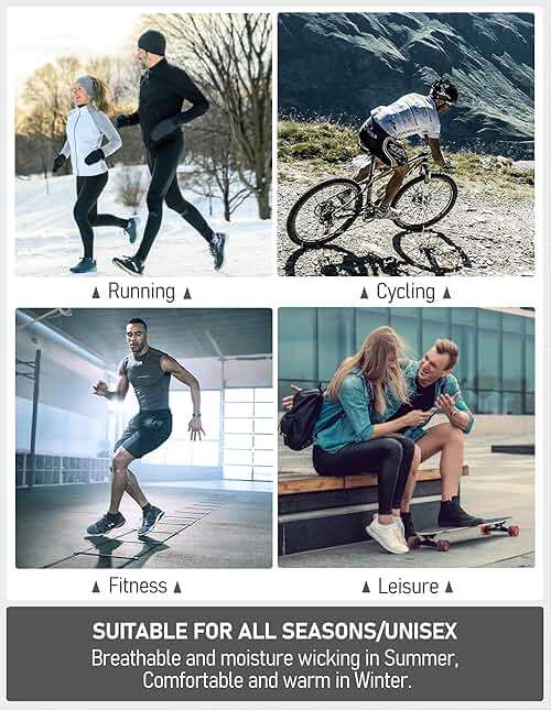 Airacker Ankle Athletic Running Socks Cushioned Breathable Low Cut Sports Tab Socks for Men and Women (6 Pairs) - Image 5