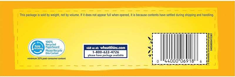 Wheat Thins Original Snacks, Whole Grain Wheat Crackers, Snack Crackers, Party Size, 20 oz - Image 19