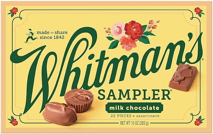 Whitman's Sampler Mother's Day Milk Chocolates Gift Box, 10 Ounce (22 Pieces) - Product Image