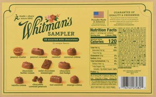 Whitman's Sampler Mother's Day Milk Chocolates Gift Box, 10 Ounce (22 Pieces) - Image 2