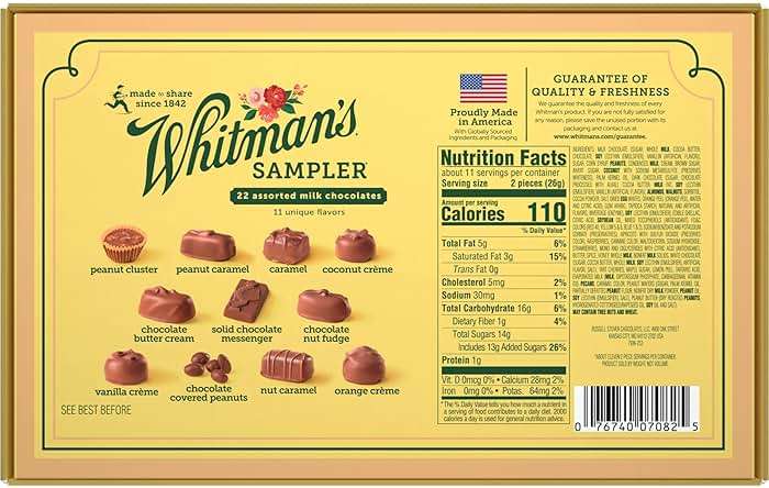 Whitman's Sampler Mother's Day Milk Chocolates Gift Box, 10 Ounce (22 Pieces) - Image 10