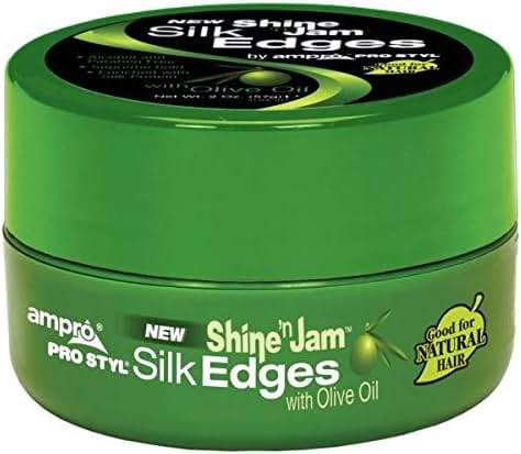 Ampro Shine 'N Jam Silk Edges With Olive (Pack of 2) - Image 1