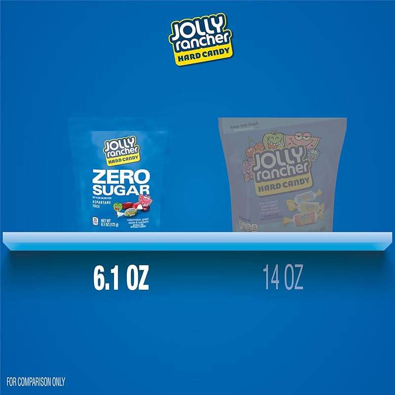 JOLLY RANCHER Zero Sugar Assorted Fruit Flavored Hard Candy Bag, 6.1 oz - Image 4