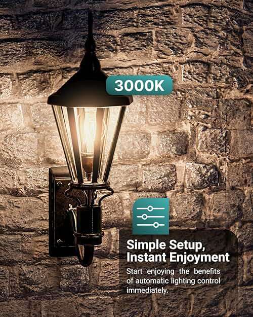 6 Pack 9W=60W A19 Dusk to Dawn Outdoor LED Light Bulbs, CRI90 3000K Warm White, 850 Lumens, E26 Medium Base, Photocell Sensor Ambient Decorative Classic Edison Vintage Bulbs, Bright UL - Image 7