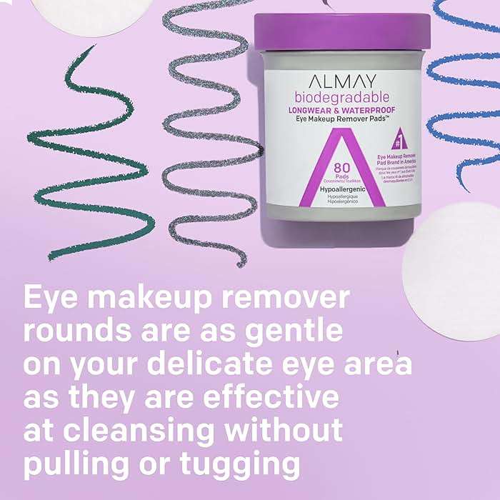 Almay Longwear & Waterproof Eye Makeup Remover Pads, 120 count(Packaging May Vary) - Image 6
