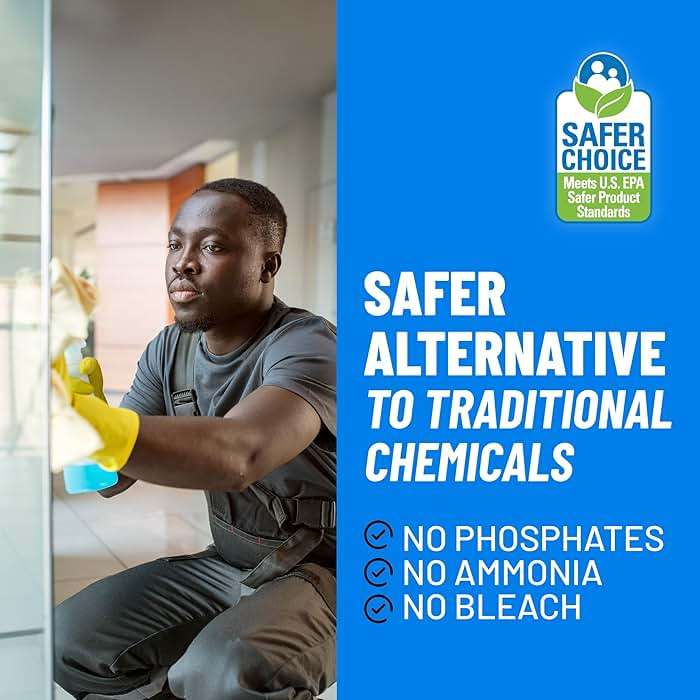 CLR PRO Heavy Duty Bleach-Free Mold and Mildew Stain Remover, 1 Gallon Bottle, Unscented Multi-Surface Stain Remover, Works on Tile, Wood, Concrete, Glass and More - Image 3