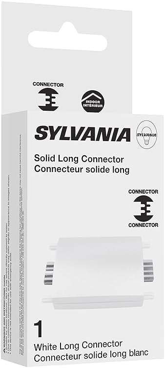 LEDVANCE Sylvania TruWave Natural Series Long Solid Connector for Under Cabinet Light System - 1 Pack, White (61811) - Image 4