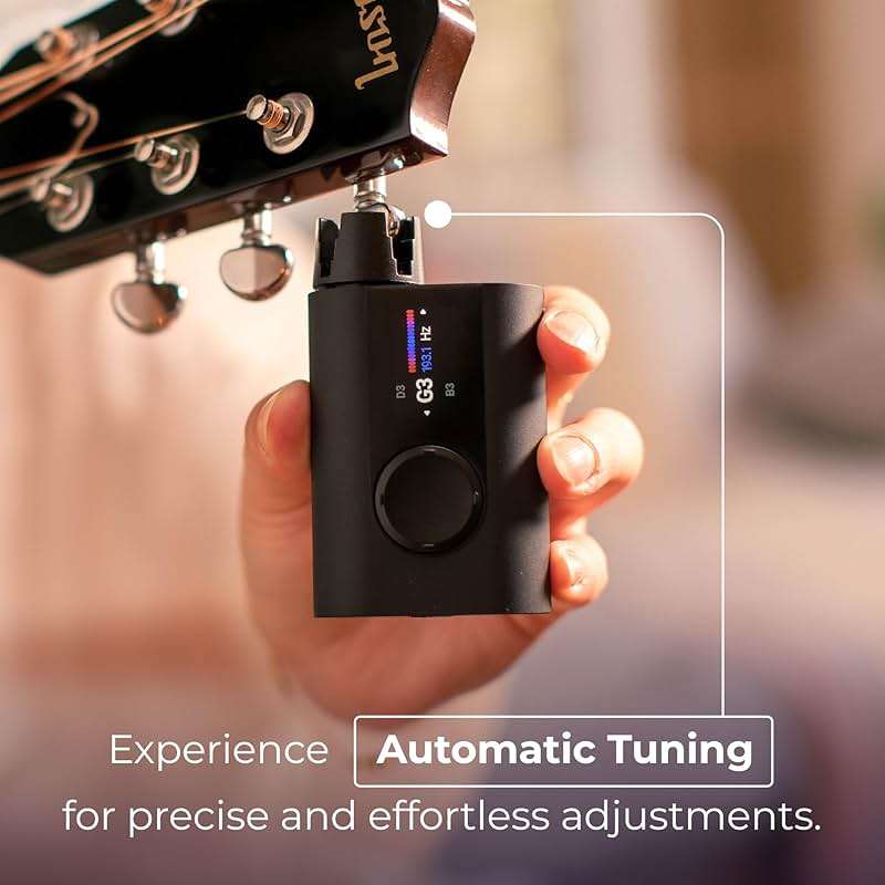 ROADIE 3 | Smart Automatic Guitar Tuner, Metronome & String Winder | For Electric Guitars, Acoustic Guitars, 12-String Guitars, Ukulele, Banjo, Mandolin | 150+ Alternate Tunings - Image 2