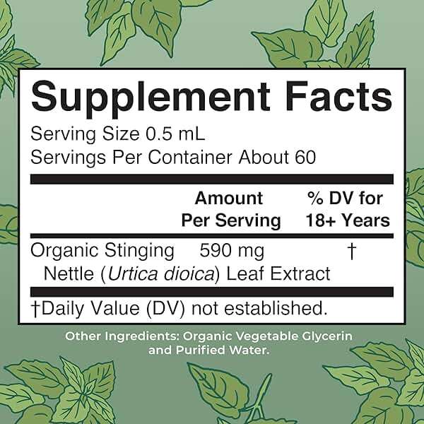 MARYRUTH'S Organics Stinging Nettle Leaf Extract | Detox Supplement Herbal Drops | USDA Organic | Vegan | Non-GMO | Gluten Free | 1 Fluid Oz - Image 2