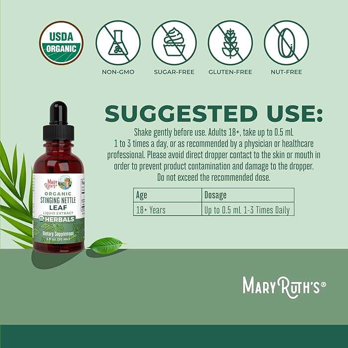 MARYRUTH'S Organics Stinging Nettle Leaf Extract | Detox Supplement Herbal Drops | USDA Organic | Vegan | Non-GMO | Gluten Free | 1 Fluid Oz - Image 3