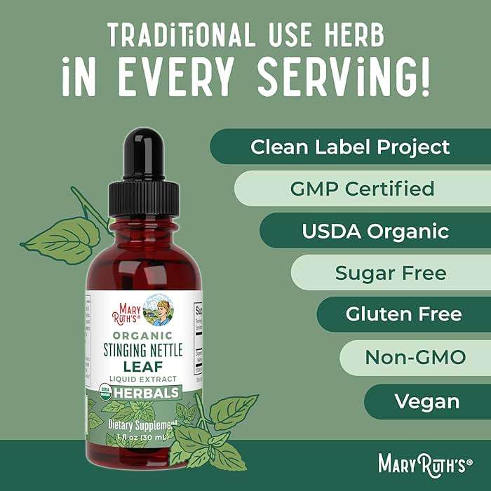 MARYRUTH'S Organics Stinging Nettle Leaf Extract | Detox Supplement Herbal Drops | USDA Organic | Vegan | Non-GMO | Gluten Free | 1 Fluid Oz - Image 8