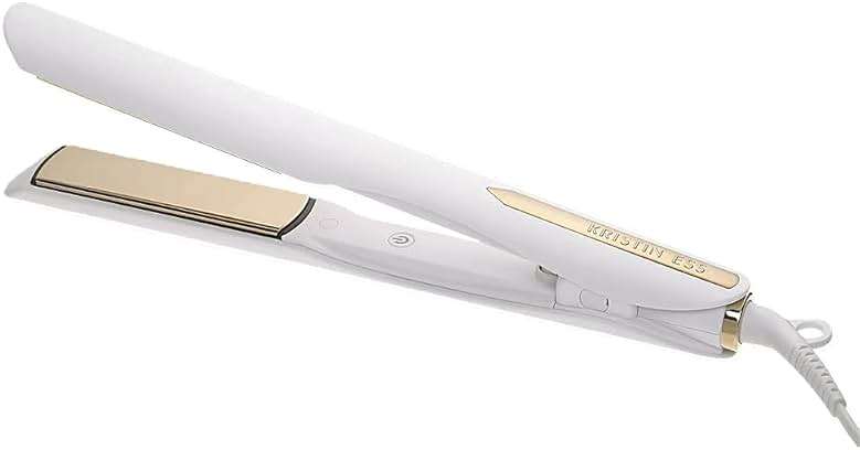 Kristin Ess 3-in-One Titanium Hair Straightener and Curler 2 in 1 Combo + Waver for Women - 1 1/4" - 440 Degrees - Professional Ionic Dual Voltage Flat Iron + Travel Cap - Frizzy, Curly + Thick Hair - Image 1