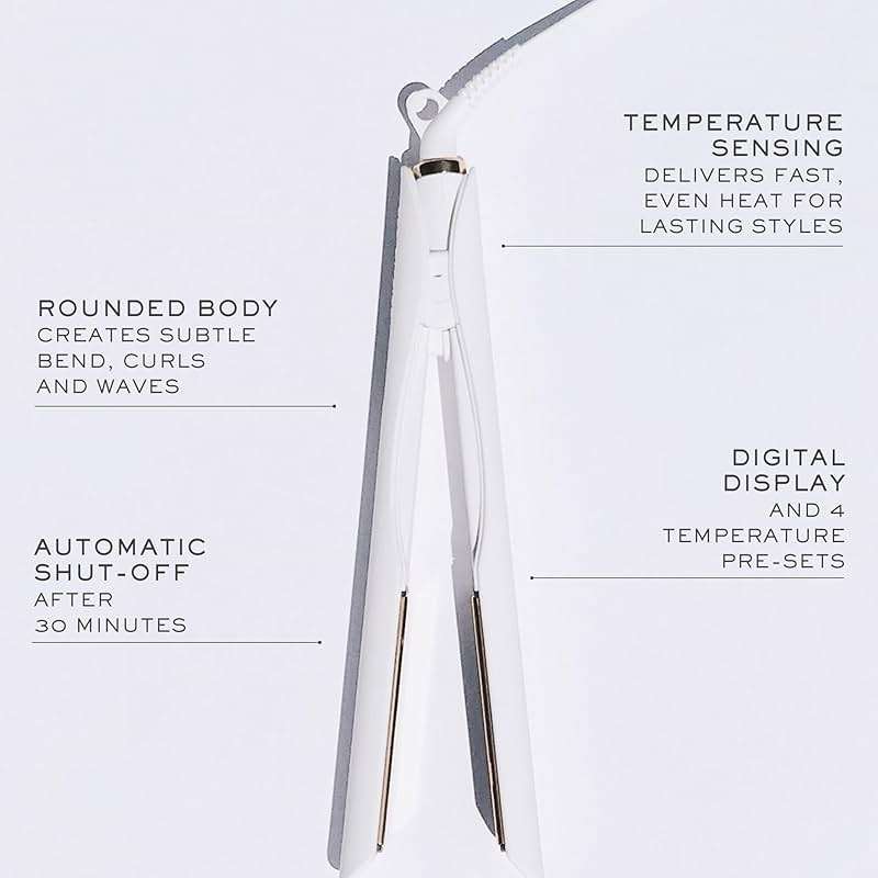 Kristin Ess 3-in-One Titanium Hair Straightener and Curler 2 in 1 Combo + Waver for Women - 1 1/4" - 440 Degrees - Professional Ionic Dual Voltage Flat Iron + Travel Cap - Frizzy, Curly + Thick Hair - Image 7