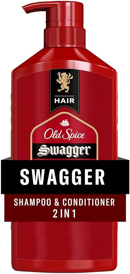 Old Spice Mens 2-in-1 Shampoo and Conditioner, Swagger, Cedarwood Lime Scent, For All Hair Types, Healthier, Fuller, Moisturized Looking Hair, Barbershop Quality, Remove Dirt & Oil, 21.9 fl oz - Product Image