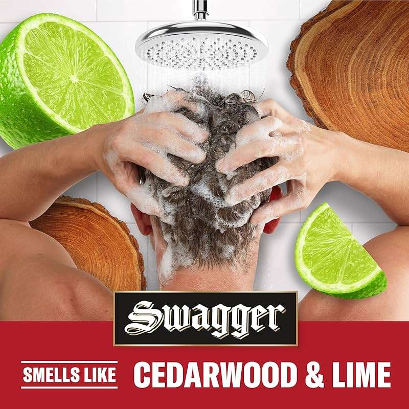 Old Spice Mens 2-in-1 Shampoo and Conditioner, Swagger, Cedarwood Lime Scent, For All Hair Types, Healthier, Fuller, Moisturized Looking Hair, Barbershop Quality, Remove Dirt & Oil, 21.9 fl oz - Image 6