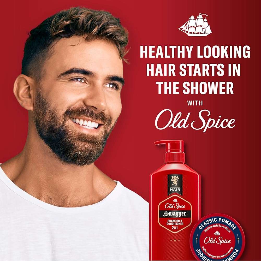 Old Spice Mens 2-in-1 Shampoo and Conditioner, Swagger, Cedarwood Lime Scent, For All Hair Types, Healthier, Fuller, Moisturized Looking Hair, Barbershop Quality, Remove Dirt & Oil, 21.9 fl oz - Image 7