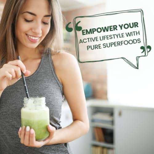 Superfood Reds & Greens Powder - 11.64 oz, Prebiotics & Probiotics for Digestive Health, Super Greens Powder with Ashwagandha for Gut Health, Immunity, Antioxidants, Strawberry Flavor, Vegan, Non-GMO - Image 3