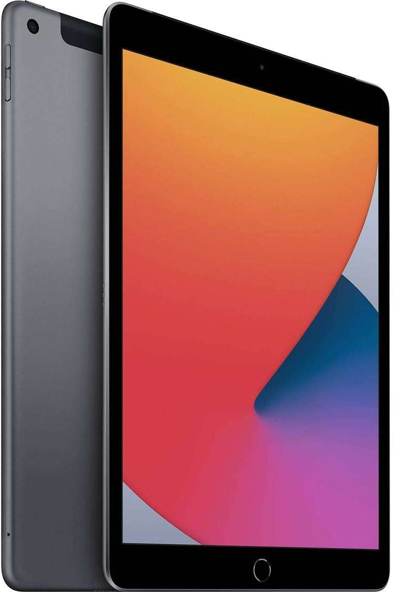 Apple iPad (10.2-inch, Wi-Fi + Cellular, 128GB) - Space Gray (8th Generation) (Renewed) - Image 1