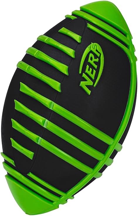 Nerf Weather Blitz Foam Football for All-Weather Play - Easy-to-Hold Grips – Great for Indoor and Outdoor Games - Green - Product Image