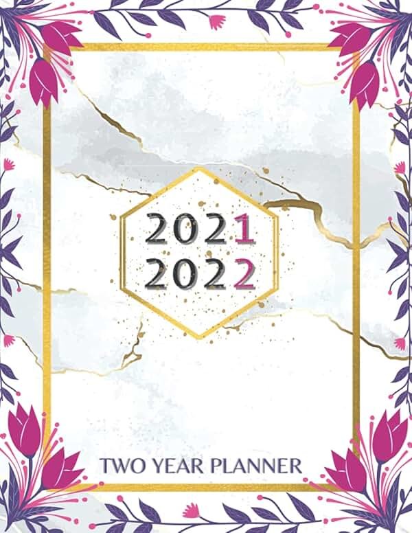 Monthly planner 2021-2022: 2 year planner 2021-2022 | plan ahead see it bigger 2021-2022 monthly planner | agenda 2021-2022 ... blue sky planner 2021 - Product Image