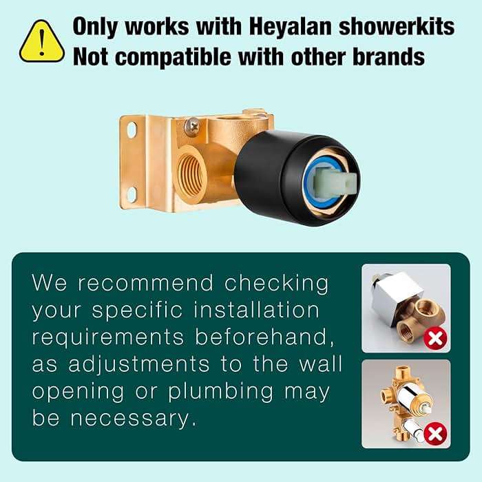 Heyalan Shower Faucet Set with Valve, Bathroom Shower System, Wall Mount Single Handle Shower Trim Kit, Fixed Rainfall Shower Head, 8-Inch Round Shower Head, Matte Black - Image 2