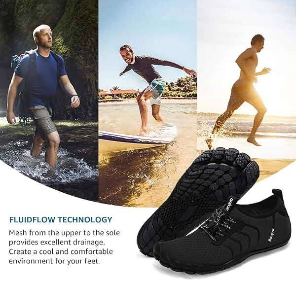 Racqua Water Shoes Quick Dry Barefoot Beach Aqua Sport Swim Surf Pool Hiking Diving Walking for Men Women - Image 6