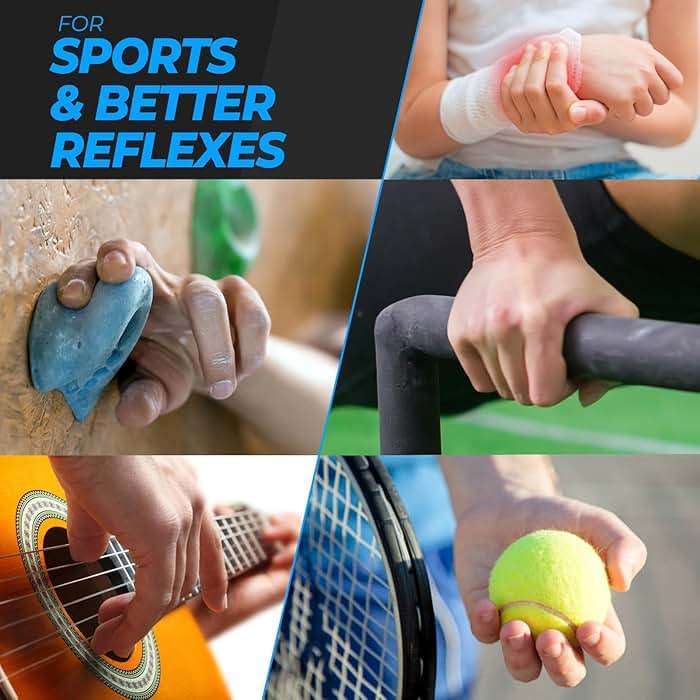 roygra Grip Strength Trainer (5 Pack), Forearm Strengthener, Hand Strengthening Devices, Hand Exercisers for Strength, Finger Strengthener, Wrist Exerciser, Baseball Climbing Calisthenics Basketball - Image 5