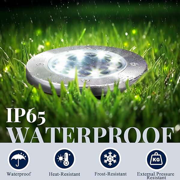 SOLPEX Solar Lights Outdoor Waterproof, 12 Pack Solar Ground Lights, Solar Garden Lights Landscape Lighting for Pathway Driveway Patio Backyard Walkway (Cool White) - Image 5