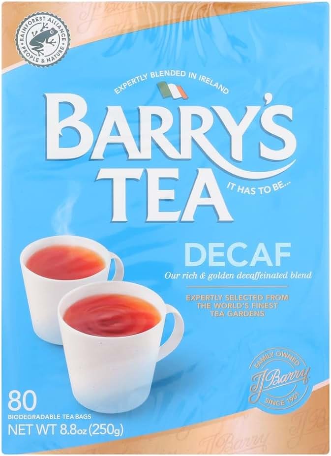 Barry's Tea Bags, Decaffeinated, 80 Count Pack of 3 - Product Image
