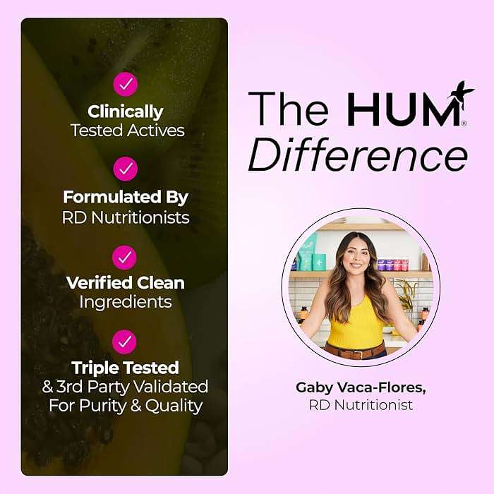 HUM Calm Ashwagandha Gummies for Women and Men, L-Theanine Ashwagandha Supplements for Daily Relaxation & Clarity Support, Vegan Fast Acting Gummy Formula, Mixed Berry Flavor, 60 Gummies - Image 8