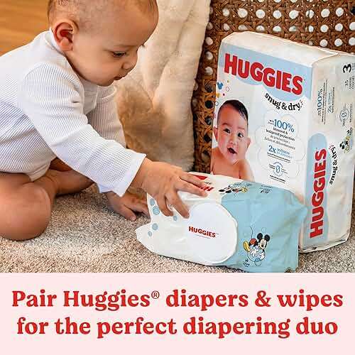 Huggies Simply Clean Unscented Baby Diaper Wipes, 11 Flip-Top Packs (704 Wipes Total), Packaging May Vary - Image 9