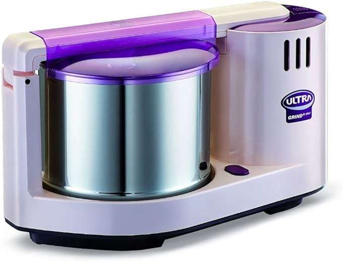 Ultra Grind+ Gold 2 Liter Table Top Wet Grinder with Atta Kneader, 110 Volt- Purple color - Image 1
