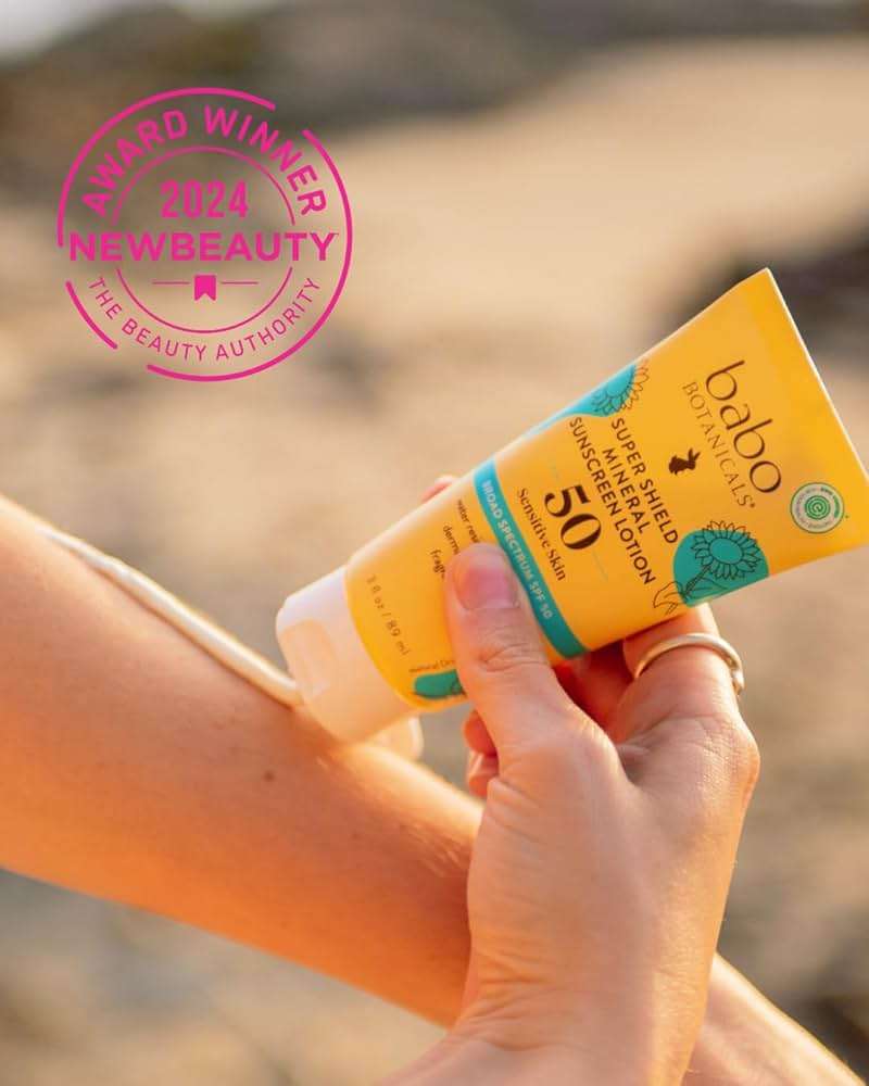 Babo Botanicals Extra Sensitive Sheer Mineral Sunscreen Lotion SPF 50, 3 FZ - Image 2