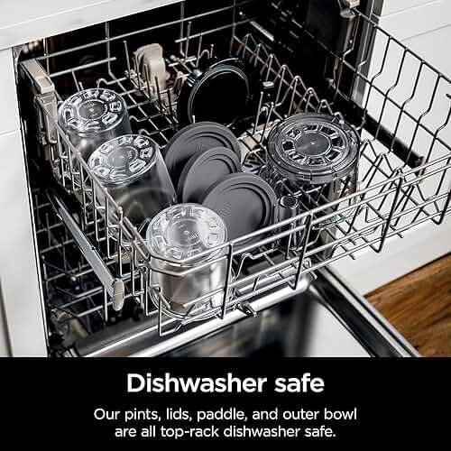 Ninja NC301 CREAMi Ice Cream Maker, for Gelato, Mix-ins, Milkshakes, Sorbet, Smoothie Bowls & More, 7 One-Touch Programs, with (2) Pint Containers & Lids, Compact Size, Perfect for Kids, Silver - Image 11