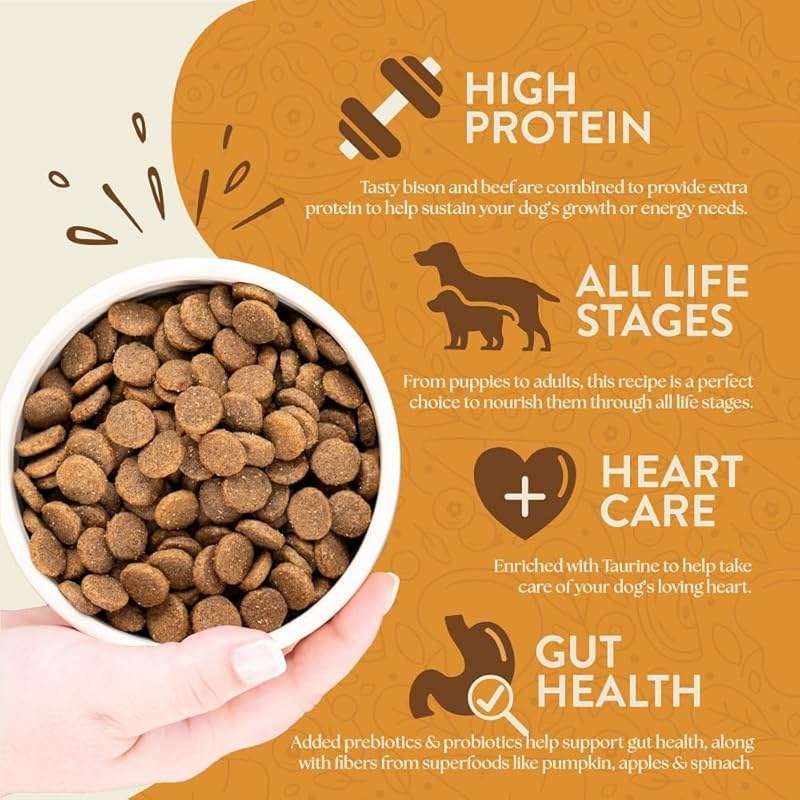 Earthborn Holistic Great Plains Feast with Bison Grain-Free Natural Dry Dog Food, 25 lb - Image 3