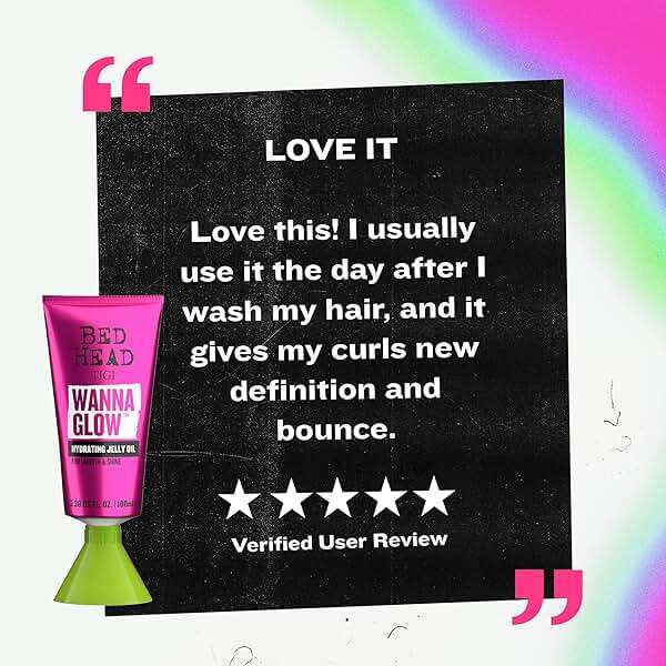 TIGI Bed Head by TIGI Wanna Glow Hydrating Jelly Oil for Shiny Smooth Hair 3.38 fl oz - Image 7