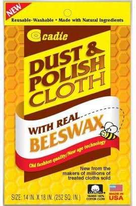 Cadie Reusable Dust and Polishing Cloth - Beeswax Furniture Wipes for Cleaning or Wiping Dirt Surfaces at Home and Office - Great Cleaner for Wood, Tiles, Blinds and Ceilings Fan | 1 Pack - Image 1