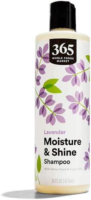365 by Whole Foods Market, Moisture & Shine Shampoo with Hemp Seed & Argan Oil, Lavender Scent, 16 Fl Oz - Image 1