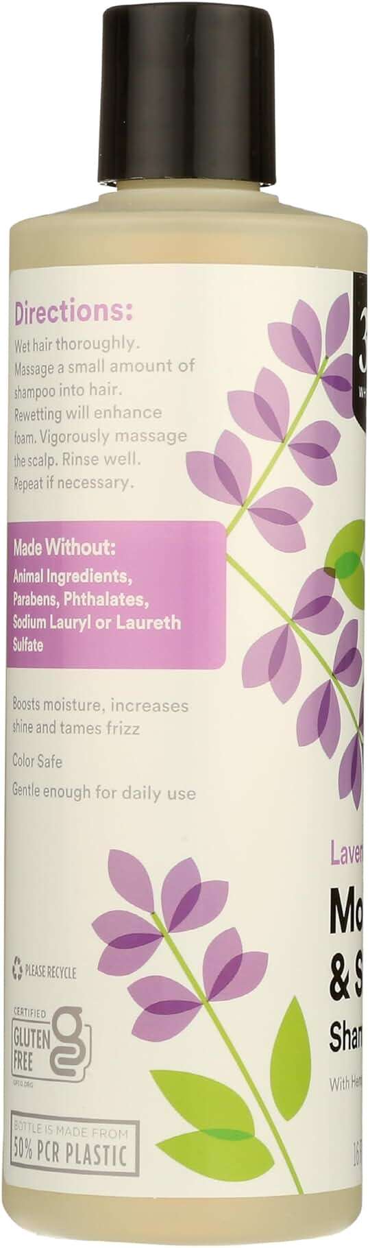 365 by Whole Foods Market, Moisture & Shine Shampoo with Hemp Seed & Argan Oil, Lavender Scent, 16 Fl Oz - Image 4