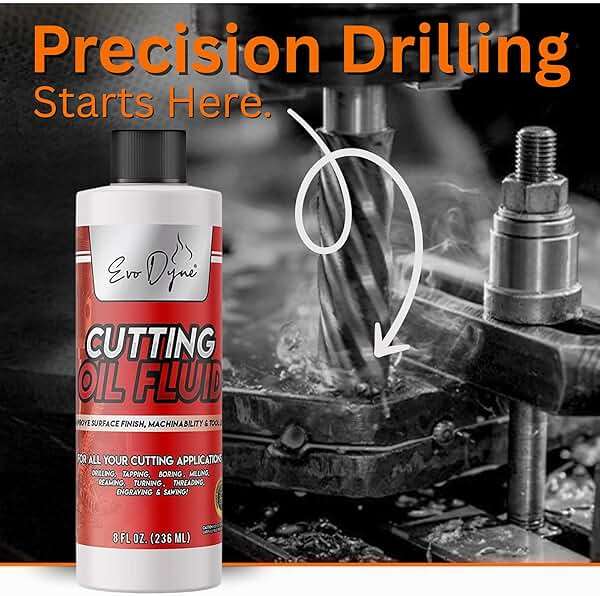 Cutting Oil, Cutting Fluid 8-OZ, Made in The USA | Cutting Oil for Drilling, Tapping, Milling | Professional Grade Fluid - Safe on Metal & Glass by Evo Dyne - Image 5