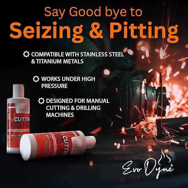 Cutting Oil, Cutting Fluid 8-OZ, Made in The USA | Cutting Oil for Drilling, Tapping, Milling | Professional Grade Fluid - Safe on Metal & Glass by Evo Dyne - Image 7