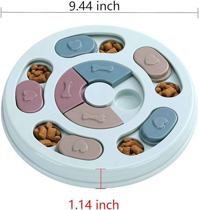 DR CATCH Dog Puzzle,Dogs Food Toys for IQ Training & Mental Enrichment,Dog Treat Puzzle(Blue) - Image 2
