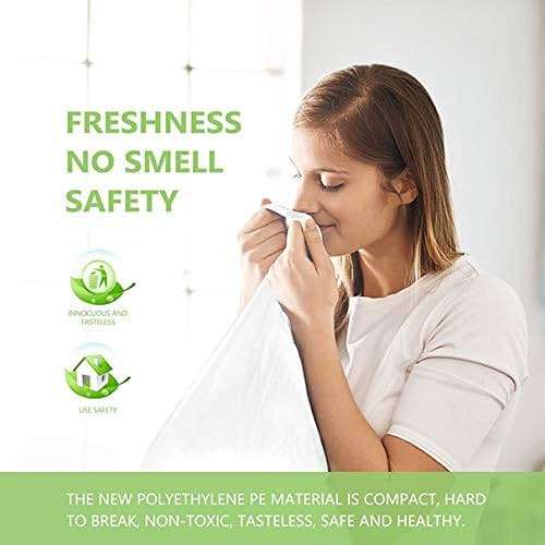 Small Trash Bags, Magesh 4 Gallon Trash Bag/Small Garbage Bags, Strong Wastebasket Liners for Bathroom Bedroom Office Trash Can, Clear 200 Counts - Image 4