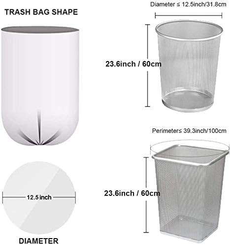 Small Trash Bags, Magesh 4 Gallon Trash Bag/Small Garbage Bags, Strong Wastebasket Liners for Bathroom Bedroom Office Trash Can, Clear 200 Counts - Image 8