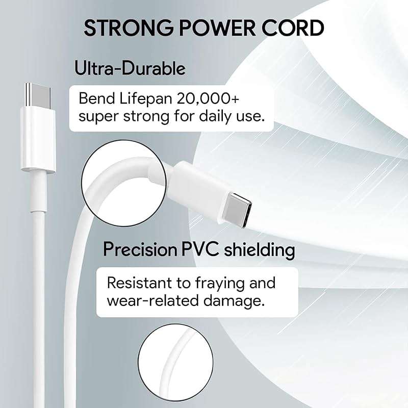 Mac Book Pro Charger - 96W USB C Charger Fast Charger for USB C Port MacBook pro & MacBook Air, ipad Pro, Samsung Galaxy and All Type C Device, 6.6 ft USBC Cable Included - Image 8