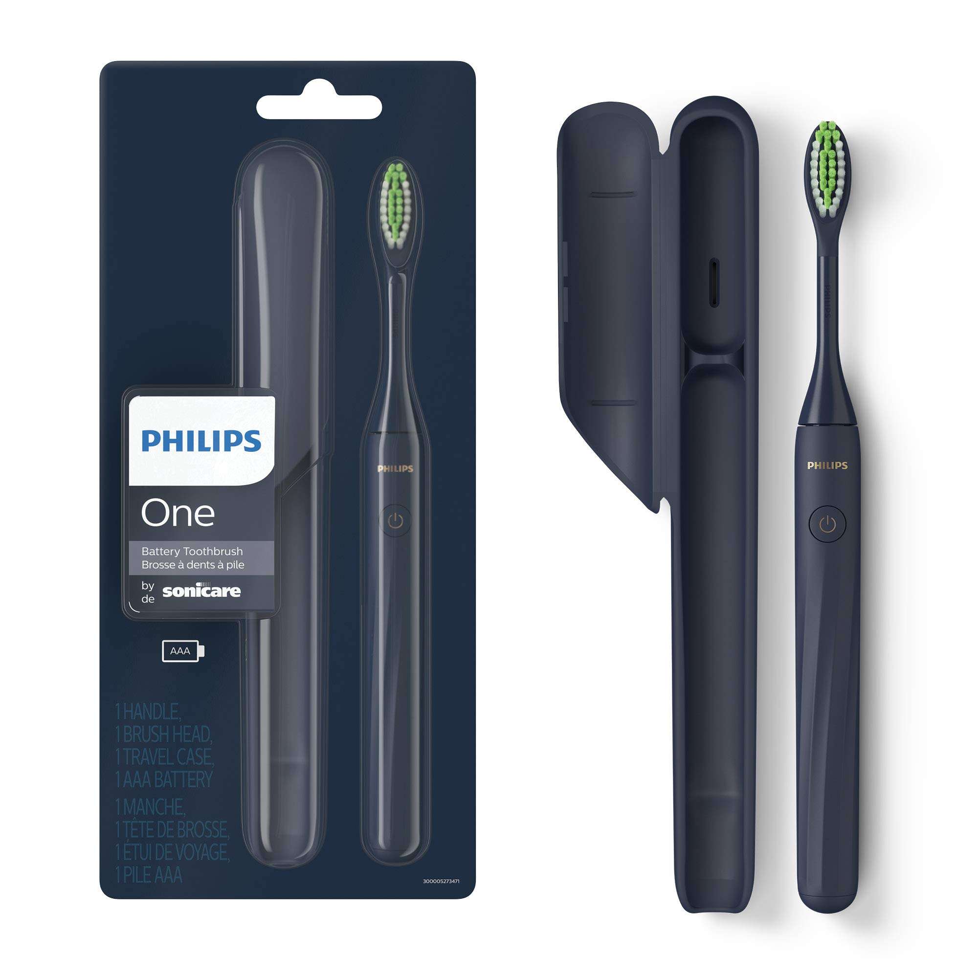 Philips Sonicare Battery Toothbrush, Midnight Blue, HY1100/04 - Image 1