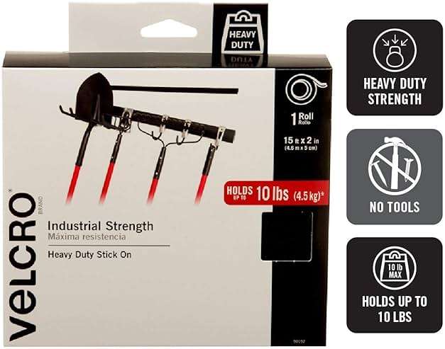 VELCRO Brand Heavy Duty Tape and ONE-WRAP Double Sided Roll Bundle | Holds 10 lbs, Cut to Length Straps | Industrial Strength for Indoor or Outdoor Use - Image 3