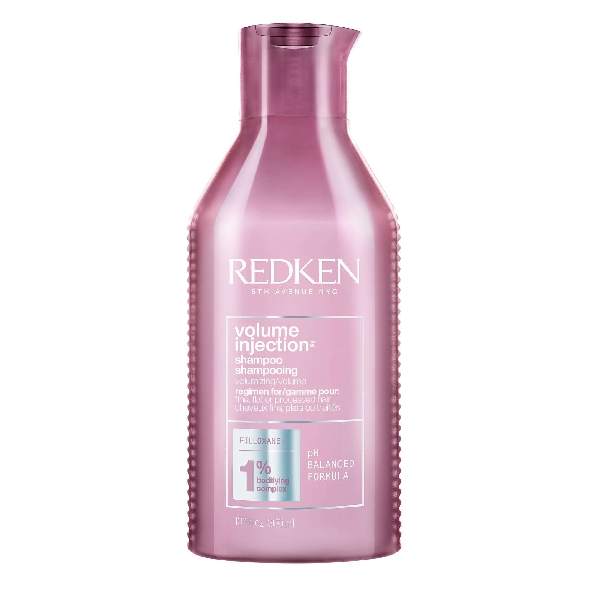 Redken Volume Injection Shampoo For Fine Hair - Adds Lift & Body, Volumizing & Detangling Without Weighing Down, Paraben Free - Image 1