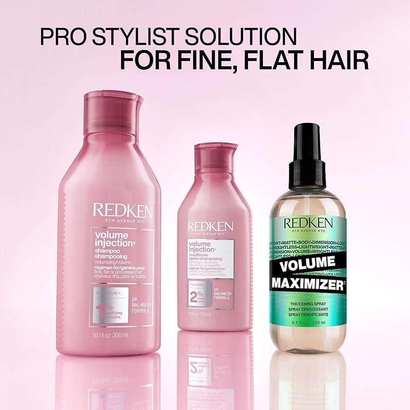 Redken Volume Injection Shampoo For Fine Hair - Adds Lift & Body, Volumizing & Detangling Without Weighing Down, Paraben Free - Image 7